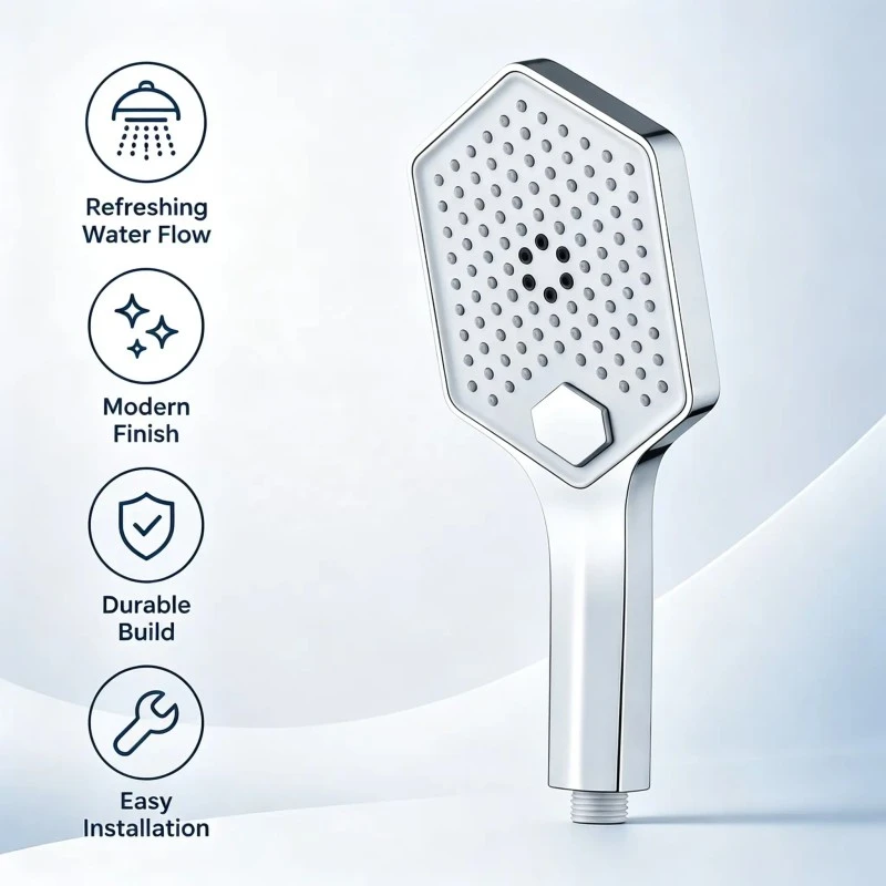 ရေချိုးခန်းဒီဇိုင်းခလုတ် ရေတံခွန် Hand Shower