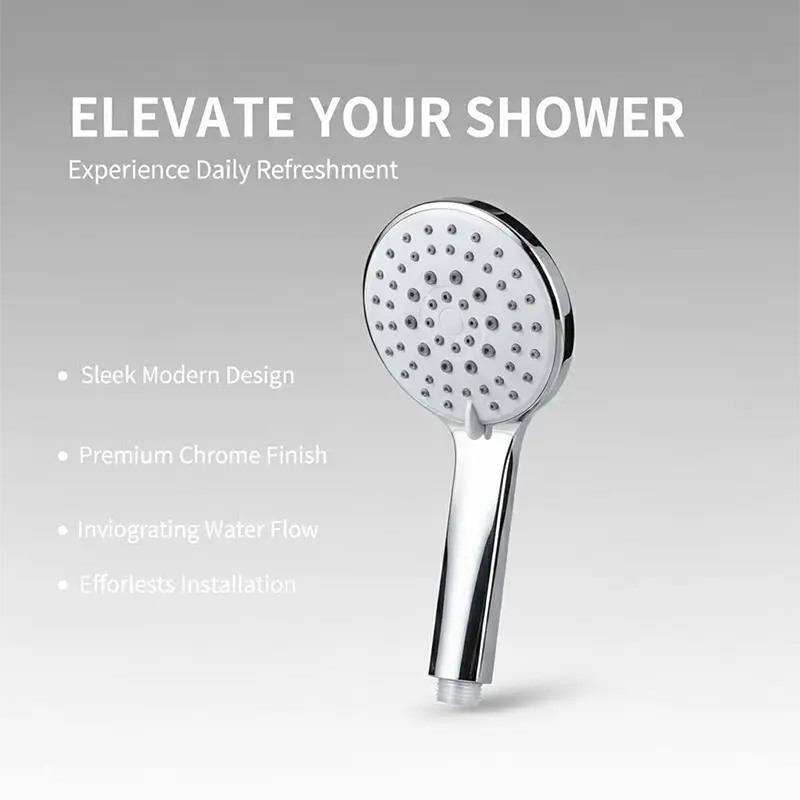 Anti-Leak နှင့် Anti-Clog Function ပါရှိသော Self-Cleaning Shower Head