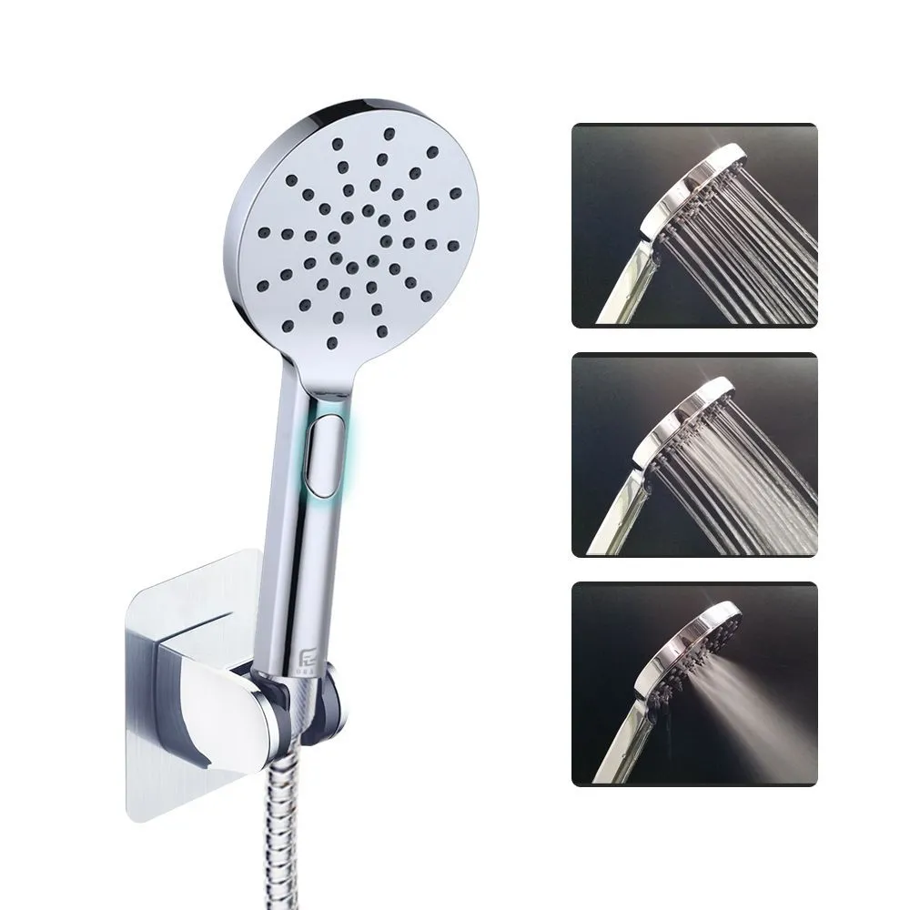 Spa-Like ချိန်ညှိနိုင်သော ပလပ်စတစ် Chrome Bath Push Button Shower